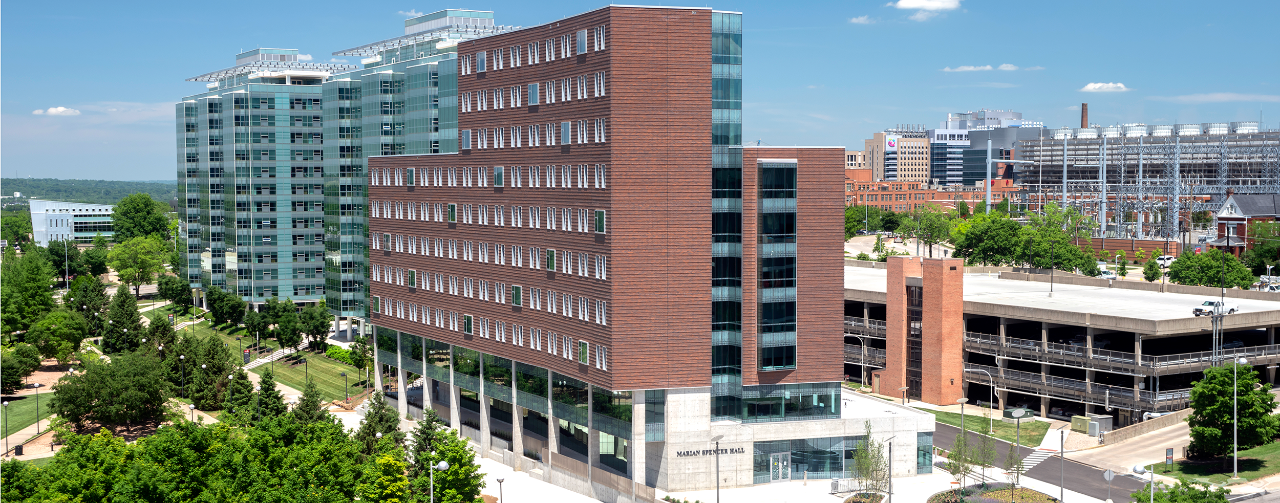 Exterior of Marian Spencer Hall.