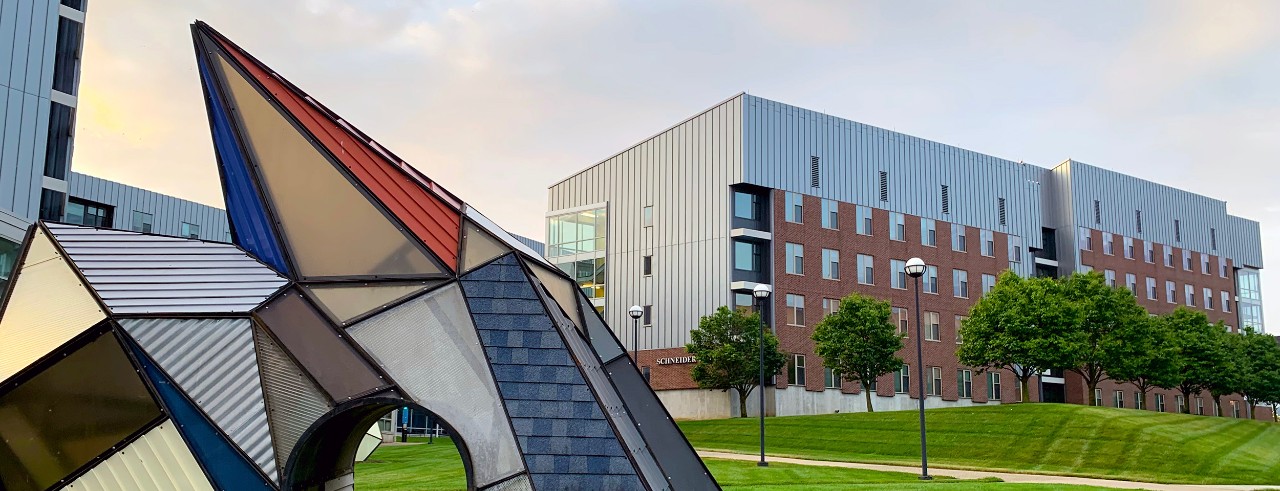 Exterior of Schneider Hall.